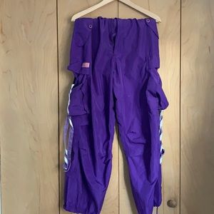UFO PURPLE PARACHUTE RAVE PARTY PANTS